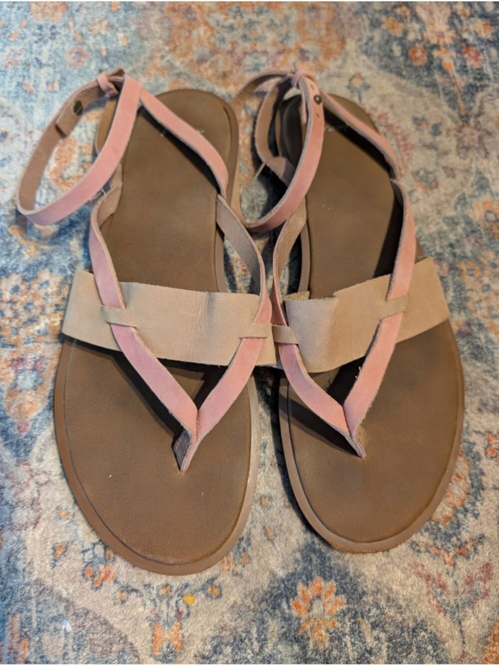 SANUK YOGA SERENA WOMEN SANDALS TOBACCO/ PINK US 10 /UK 8 /EU 41